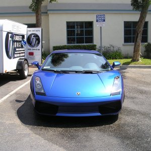 Front profile of Lambo & My Rigg.