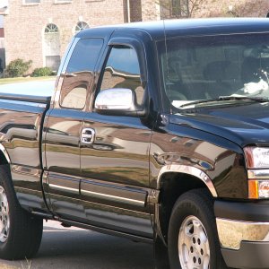 shiny albeit dirty Black Truck