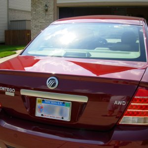 2005 Mercury Montego Premier AWD, rear deck lid reflections