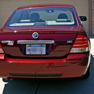 2005 Mercury Montego Premier AWD, rear deck lid reflections