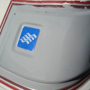 Grey gelcoat before polishing