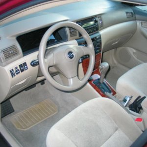 Cleaned interior- Corolla