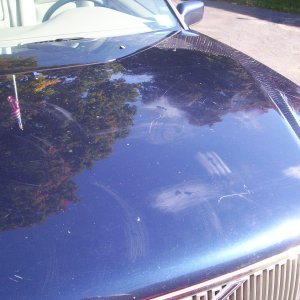 Customer tried scratch removal with scrubbie pad