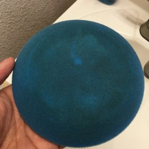 Blue Foam Pad Before