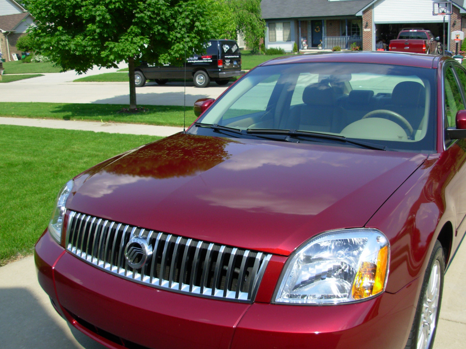 2005 Montego, hood shot, Zaino Z5 &amp; Z2 Pro, and X-pel paint protection