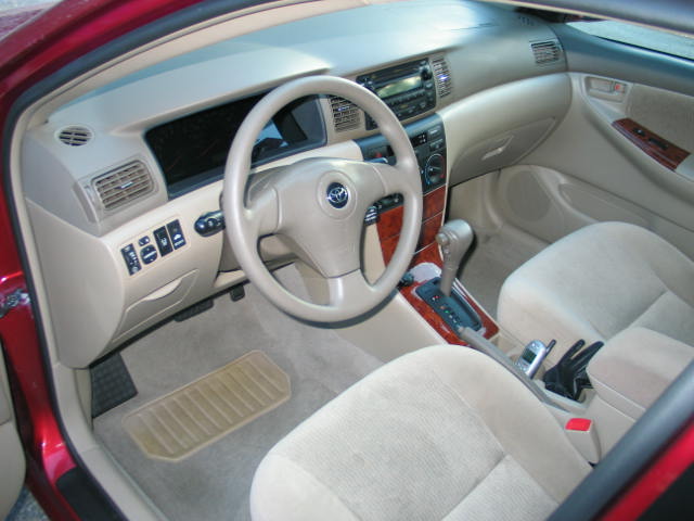 Cleaned interior- Corolla