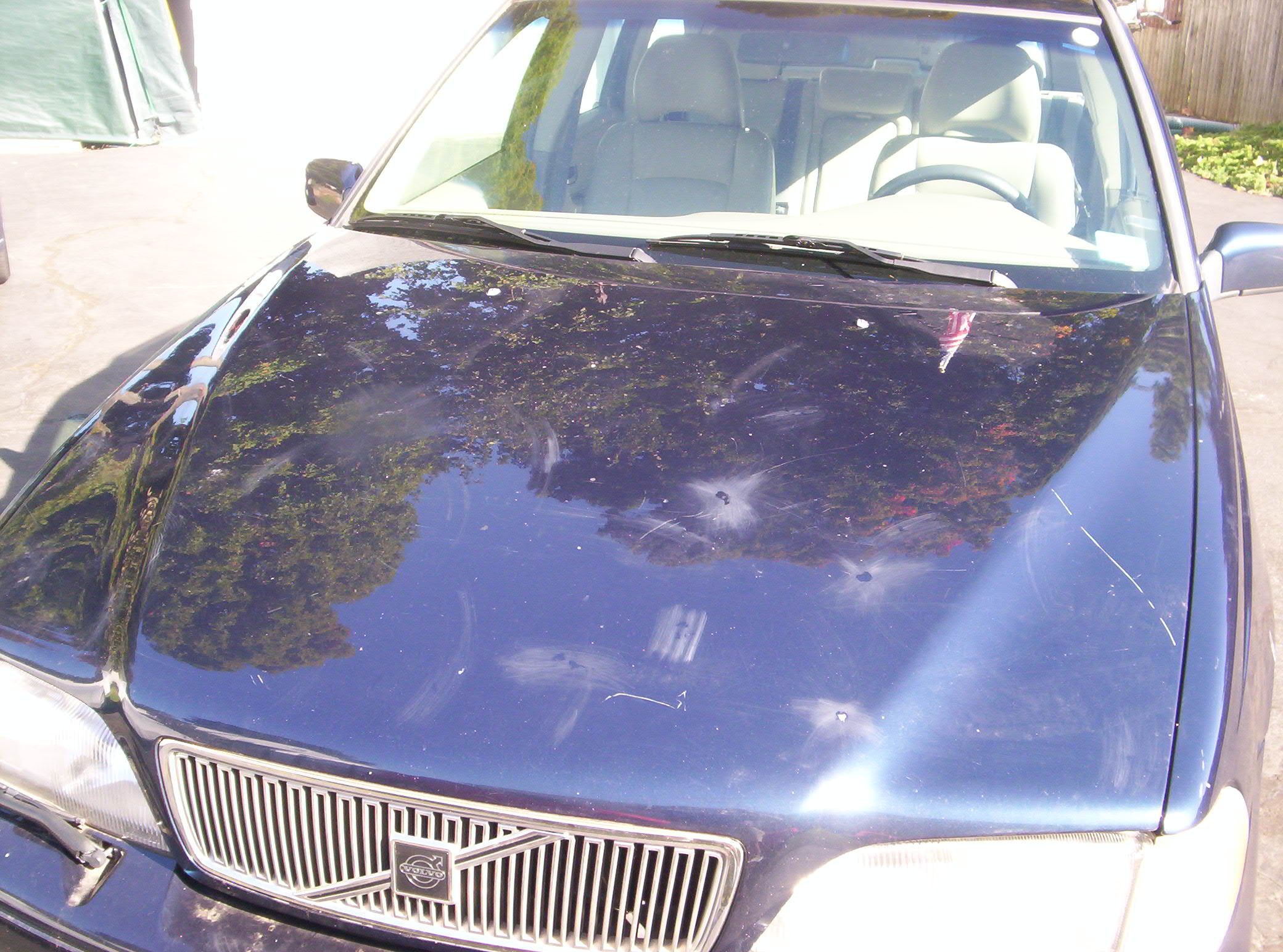 Customer tried scratch removal with scrubbie pad