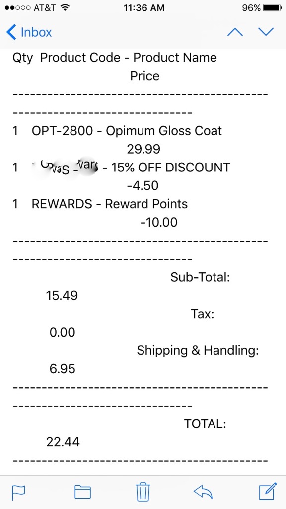 Gloss Coat Order