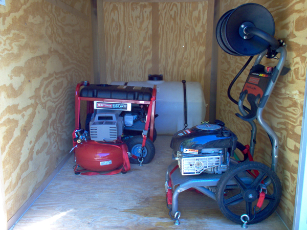 Inside shot of Trailer